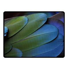 Feather Parrot Colorful Metalic Fleece Blanket (small) by Amaryn4rt