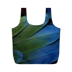 Feather Parrot Colorful Metalic Full Print Recycle Bags (m)  by Amaryn4rt