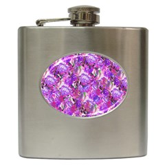 Flowers Abstract Digital Art Hip Flask (6 Oz) by Amaryn4rt