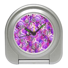 Flowers Abstract Digital Art Travel Alarm Clocks by Amaryn4rt