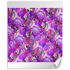 Flowers Abstract Digital Art Canvas 11  X 14   by Amaryn4rt