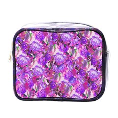 Flowers Abstract Digital Art Mini Toiletries Bags by Amaryn4rt