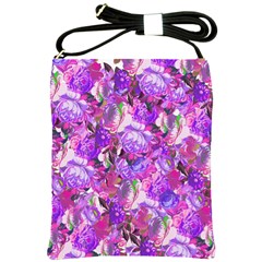 Flowers Abstract Digital Art Shoulder Sling Bags by Amaryn4rt