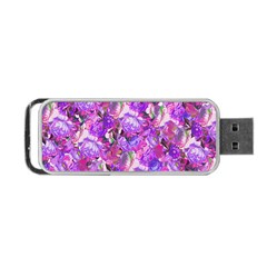 Flowers Abstract Digital Art Portable Usb Flash (one Side) by Amaryn4rt