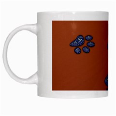 Footprints Paw Animal Track Foot White Mugs by Amaryn4rt