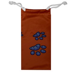 Footprints Paw Animal Track Foot Jewelry Bag by Amaryn4rt