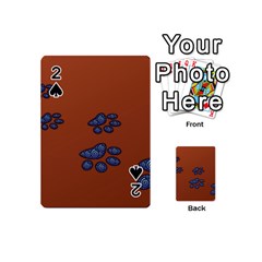 Footprints Paw Animal Track Foot Playing Cards 54 (mini)  by Amaryn4rt