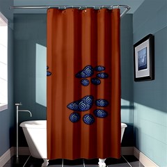 Footprints Paw Animal Track Foot Shower Curtain 36  X 72  (stall)  by Amaryn4rt