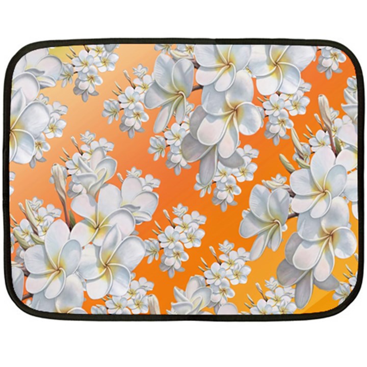 Flowers Background Backdrop Floral Fleece Blanket (Mini)