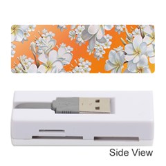 Flowers Background Backdrop Floral Memory Card Reader (stick)  by Amaryn4rt