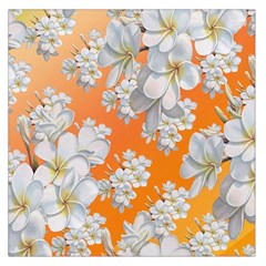 Flowers Background Backdrop Floral Large Satin Scarf (square)