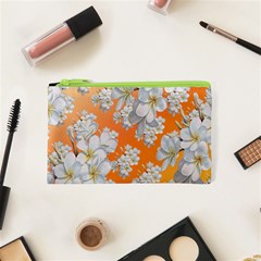 Flowers Background Backdrop Floral Cosmetic Bag (xs) by Amaryn4rt