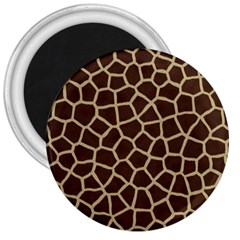 Giraffe Animal Print Skin Fur 3  Magnets