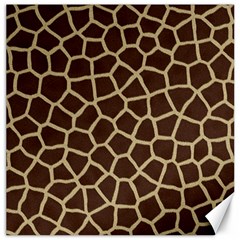 Giraffe Animal Print Skin Fur Canvas 12  X 12   by Amaryn4rt