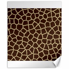 Giraffe Animal Print Skin Fur Canvas 11  x 14  