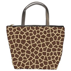 Giraffe Animal Print Skin Fur Bucket Bags