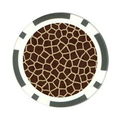 Giraffe Animal Print Skin Fur Poker Chip Card Guard (10 pack)