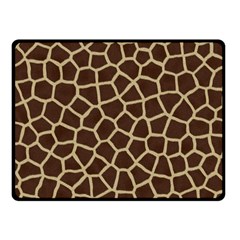 Giraffe Animal Print Skin Fur Fleece Blanket (Small)