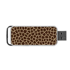 Giraffe Animal Print Skin Fur Portable USB Flash (One Side)