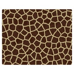 Giraffe Animal Print Skin Fur Double Sided Flano Blanket (Medium) 