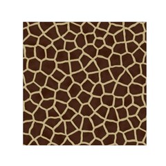 Giraffe Animal Print Skin Fur Small Satin Scarf (Square)