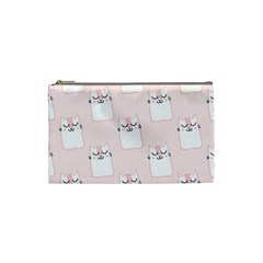 Pattern Cat Pink Cute Sweet Fur Cosmetic Bag (small)  by Amaryn4rt