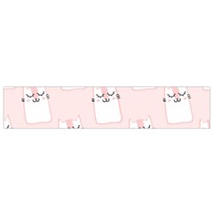 Pattern Cat Pink Cute Sweet Fur Flano Scarf (small) by Amaryn4rt