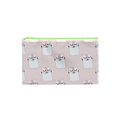 Pattern Cat Pink Cute Sweet Fur Cosmetic Bag (xs) by Amaryn4rt