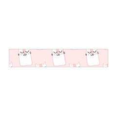 Pattern Cat Pink Cute Sweet Fur Flano Scarf (mini) by Amaryn4rt