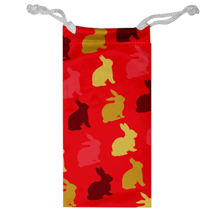 Hare Easter Pattern Animals Jewelry Bag