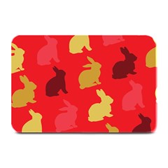 Hare Easter Pattern Animals Plate Mats by Amaryn4rt