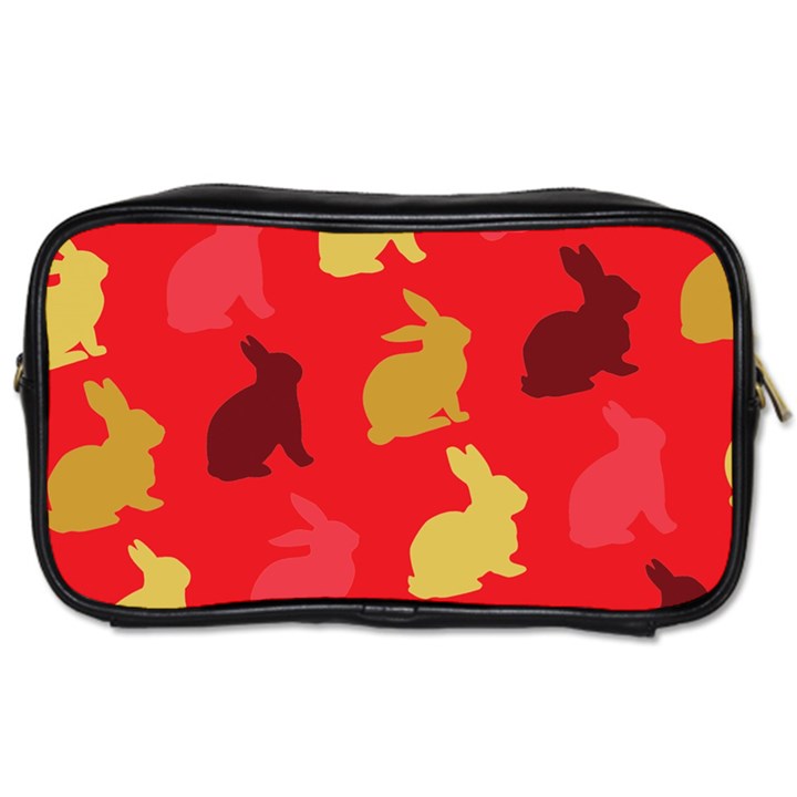 Hare Easter Pattern Animals Toiletries Bags