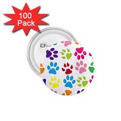 Paw Print Paw Prints Background 1 75  Buttons (100 Pack)  by Amaryn4rt