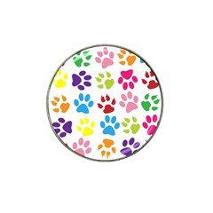 Paw Print Paw Prints Background Hat Clip Ball Marker (4 Pack) by Amaryn4rt