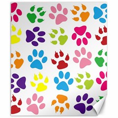 Paw Print Paw Prints Background Canvas 20  X 24   by Amaryn4rt