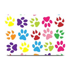 Paw Print Paw Prints Background Plate Mats by Amaryn4rt