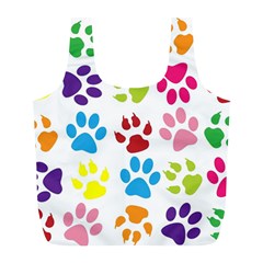 Paw Print Paw Prints Background Full Print Recycle Bags (l)  by Amaryn4rt