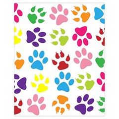 Paw Print Paw Prints Background Drawstring Bag (small) by Amaryn4rt