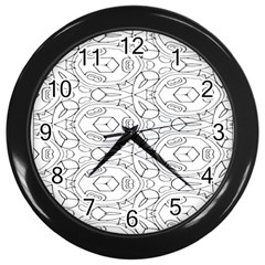 Pattern Silly Coloring Page Cool Wall Clocks (black) by Amaryn4rt