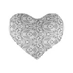 Pattern Silly Coloring Page Cool Standard 16  Premium Heart Shape Cushions Front