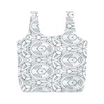 Pattern Silly Coloring Page Cool Full Print Recycle Bags (M)  Back