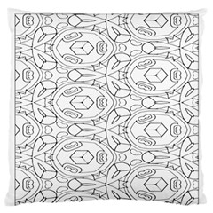 Pattern Silly Coloring Page Cool Large Flano Cushion Case (two Sides) by Amaryn4rt