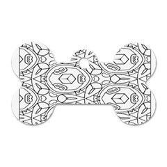 Pattern Silly Coloring Page Cool Dog Tag Bone (one Side) by Amaryn4rt