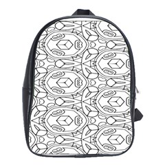 Pattern Silly Coloring Page Cool School Bags(large)  by Amaryn4rt