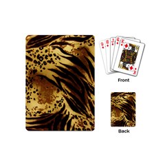 Pattern Tiger Stripes Print Animal Playing Cards (mini)  by Amaryn4rt