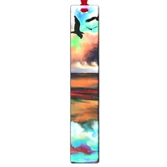 Ocean Waves Birds Colorful Sea Large Book Marks by Amaryn4rt