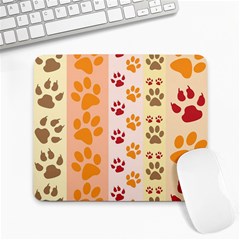 Paw Print Paw Prints Fun Background Large Mousepads by Amaryn4rt