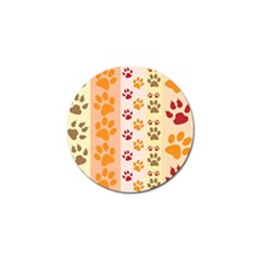 Paw Print Paw Prints Fun Background Golf Ball Marker by Amaryn4rt