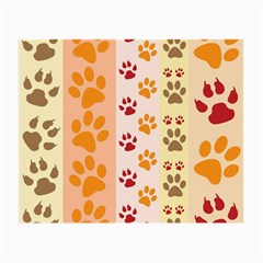 Paw Print Paw Prints Fun Background Small Glasses Cloth by Amaryn4rt