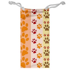 Paw Print Paw Prints Fun Background Jewelry Bag by Amaryn4rt